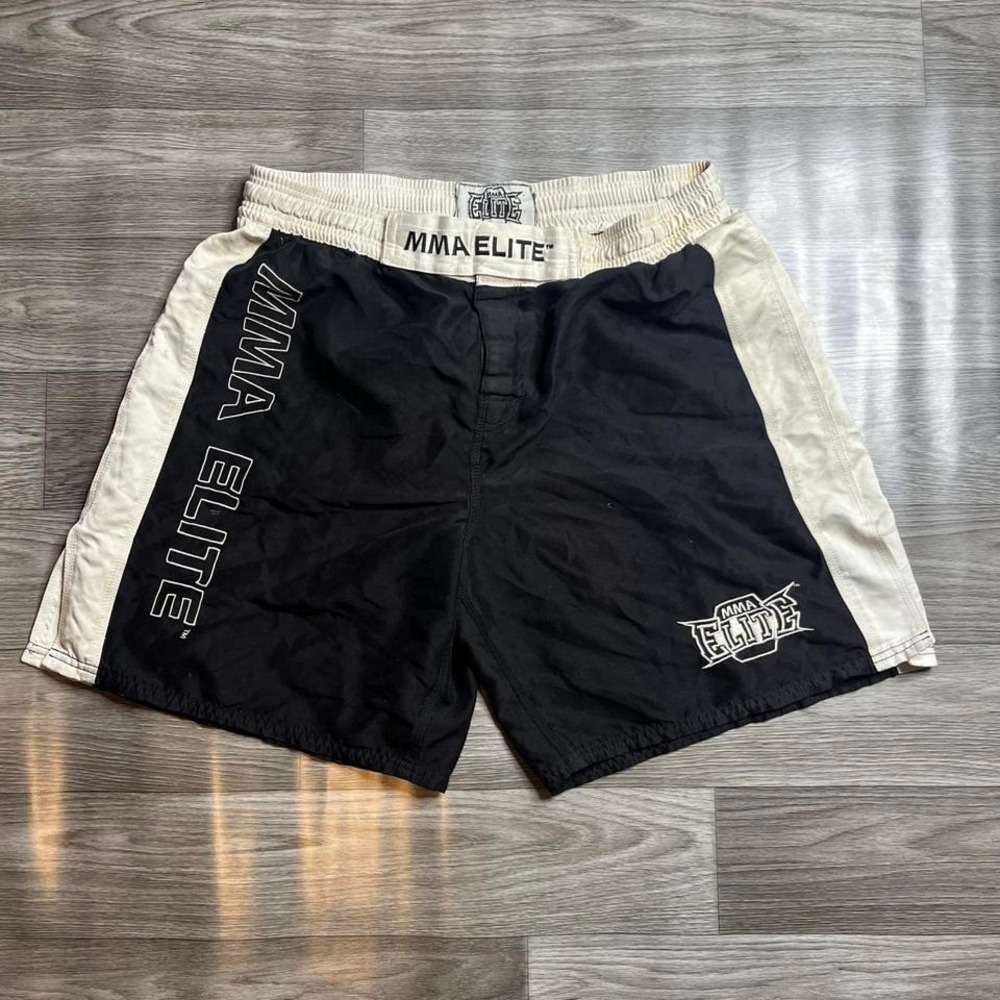 Y2K MMA Elite Black & White Shorts